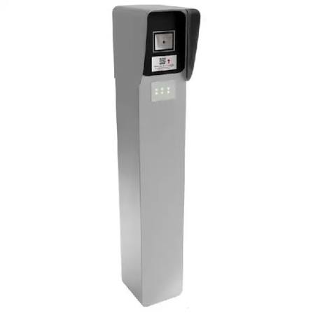 Dispositivo Totem con lector de codigos QR y NFC para estacionamientos