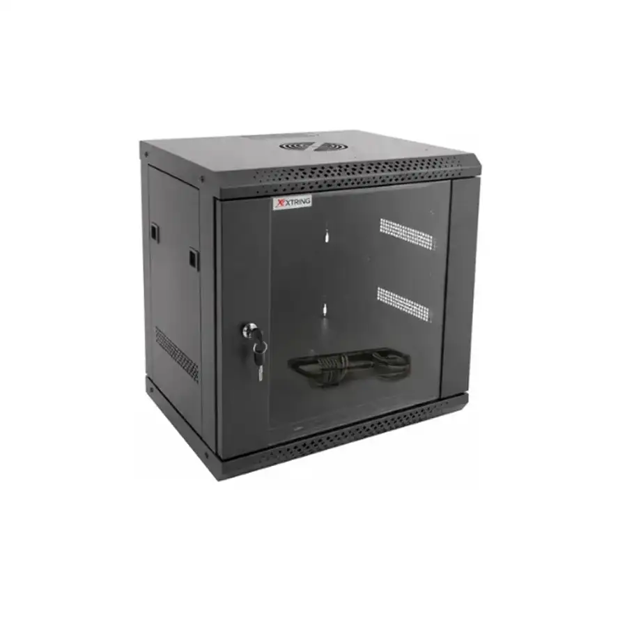 Dispositivo GABINETE COMPACTO 12UR DESARMADO PUERTA DE VIDRIO 600X600X635MM